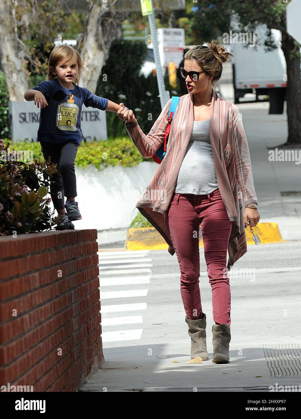Alessandra Ambrosio and daughter Anja sighted in Los Angeles Stock
