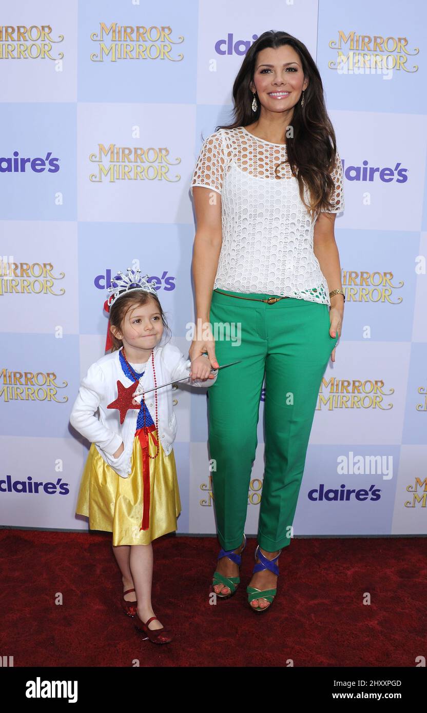 Ali Landry and daughter Estela Monteverde attending the "Mirror Mirror