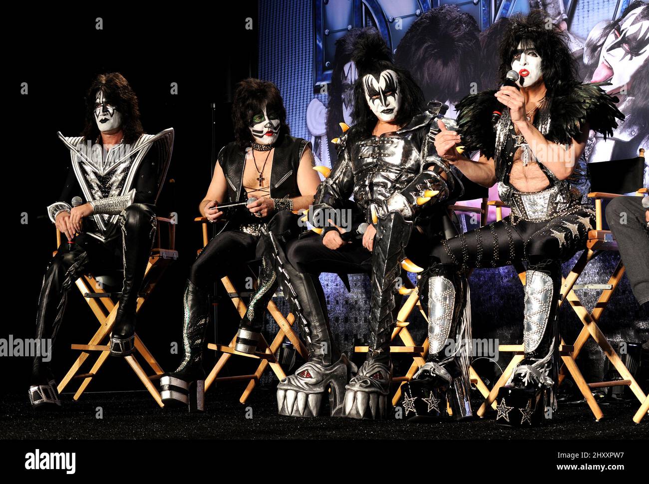 KISS announces 'The Tour' at the Roosevelt Hotel in Hollywood, California Stock Photo
