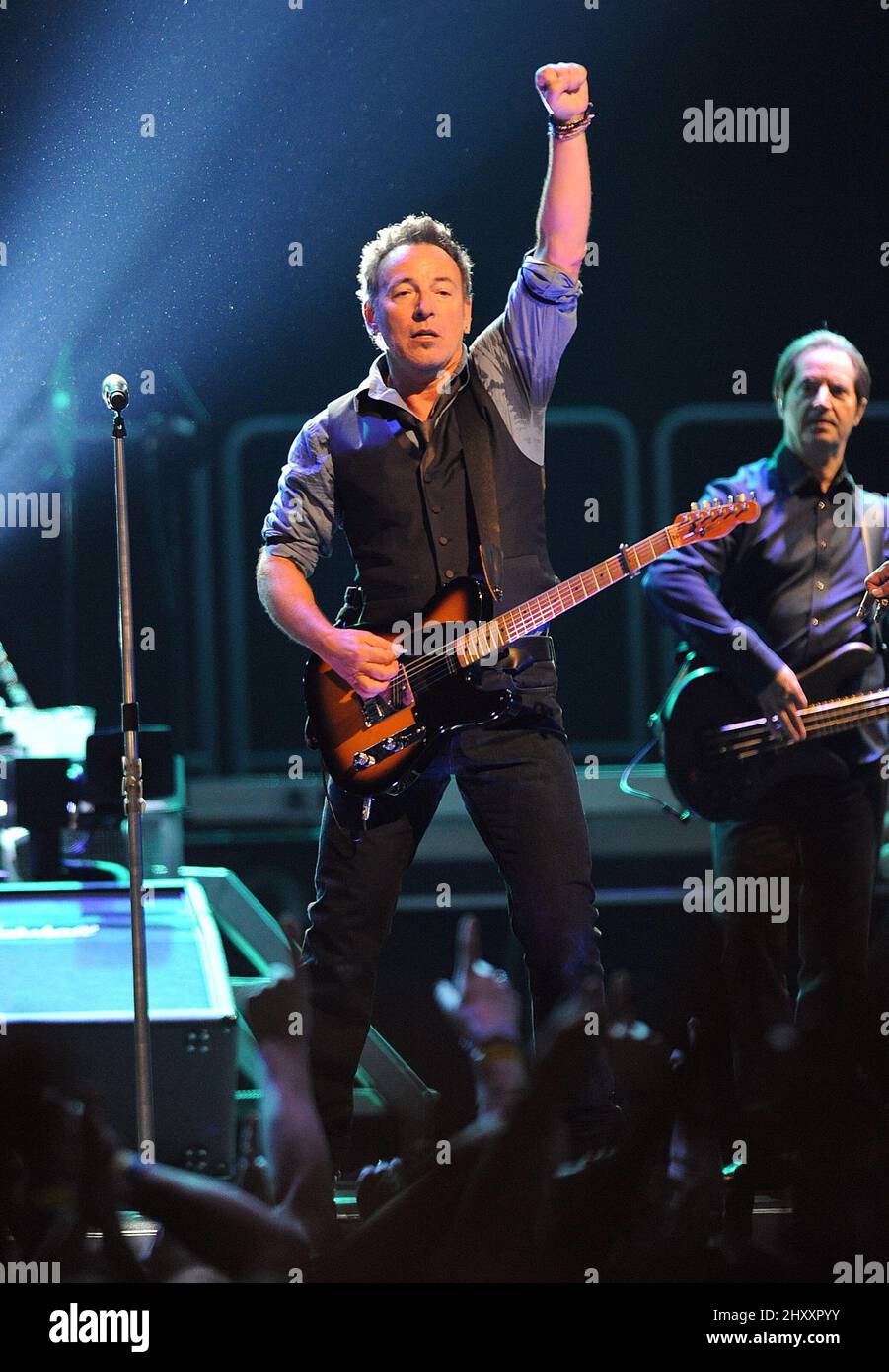 Bruce Springsteen during the 2012 Wrecking Ball tour at the Greensboro