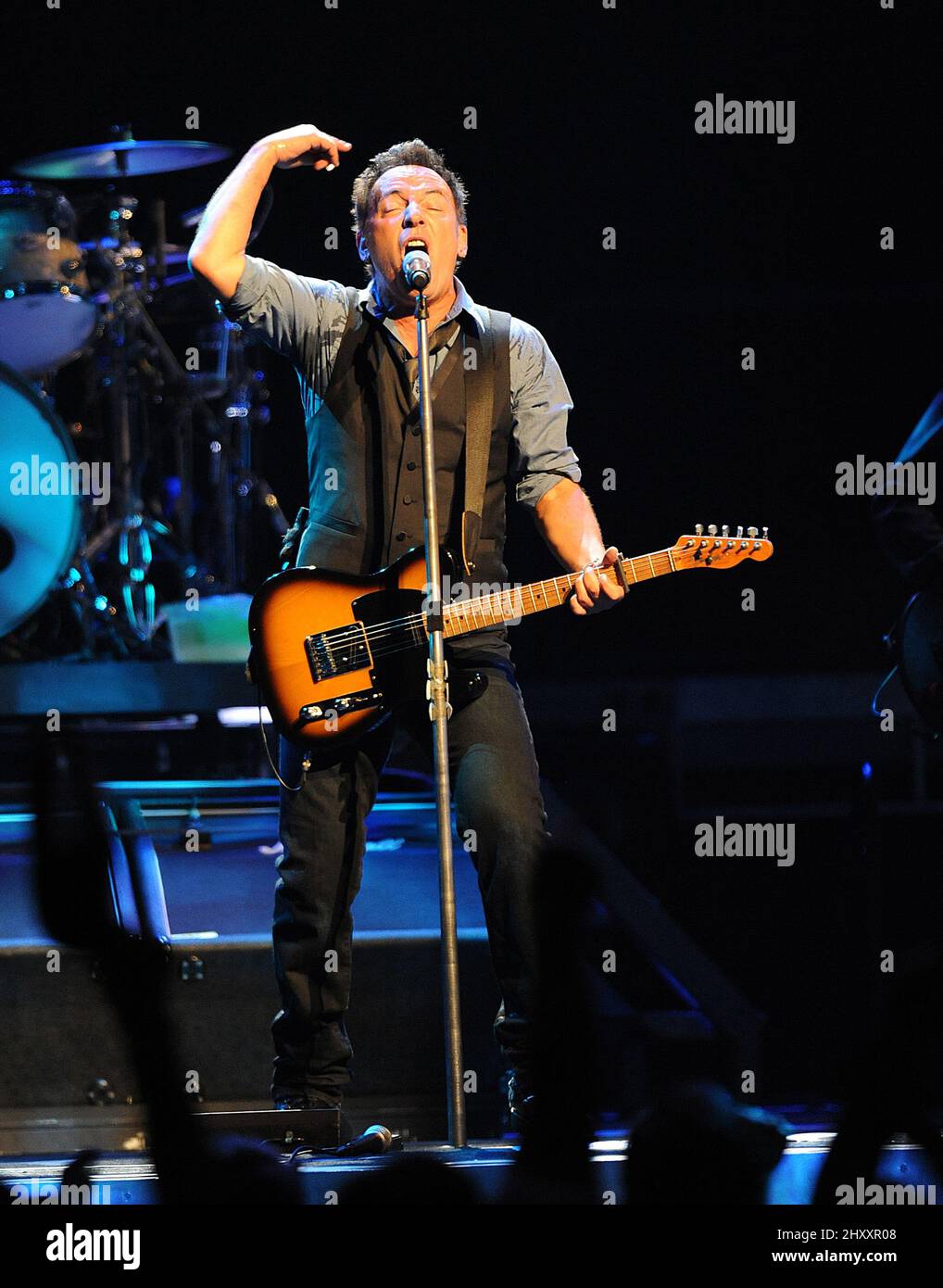 Bruce Springsteen during the 2012 Wrecking Ball tour at the Greensboro