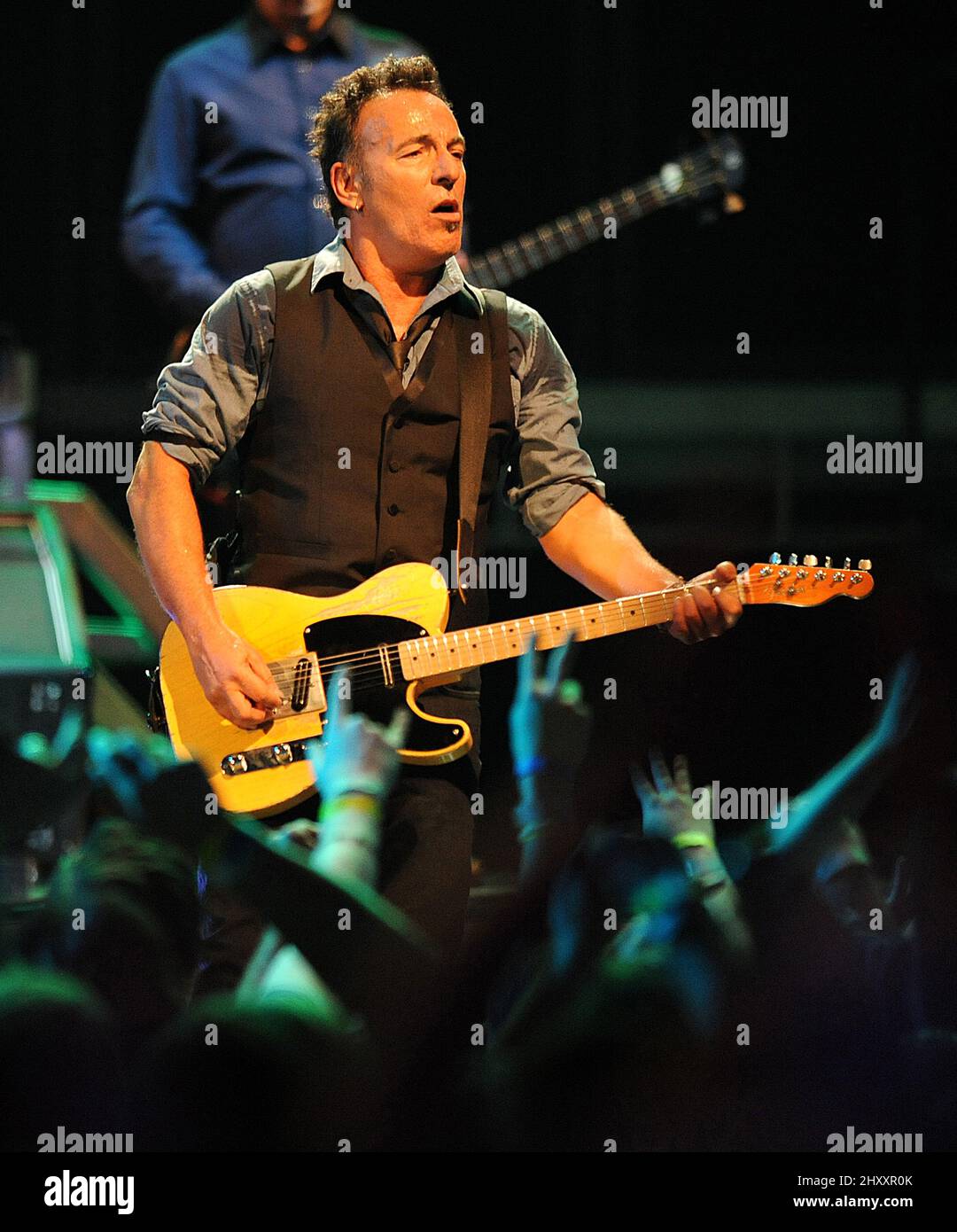 Bruce Springsteen during the 2012 Wrecking Ball tour at the Greensboro