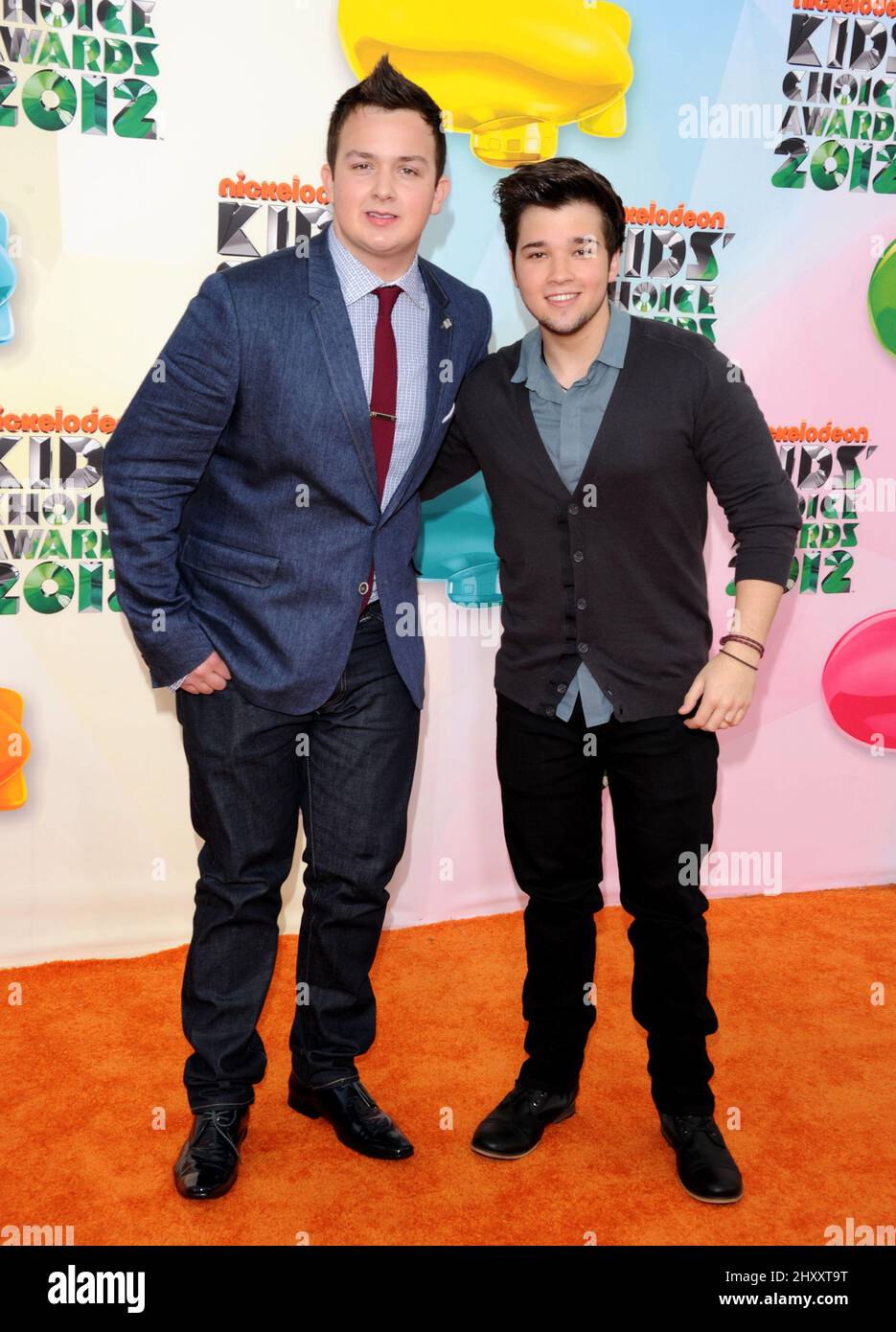 Noah Munck and Nathan Kress at the Nickelodeon