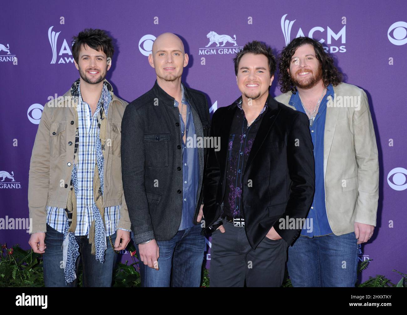 Eli Brown Band arriving at The 47th Annual Academy of Country Music ...