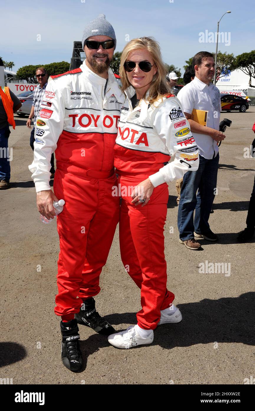 Eileen Davidson during the 2012 Toyota Pro/Celebrity Race - Press Practice Day held in Long Beach Streets, California Stock Photo