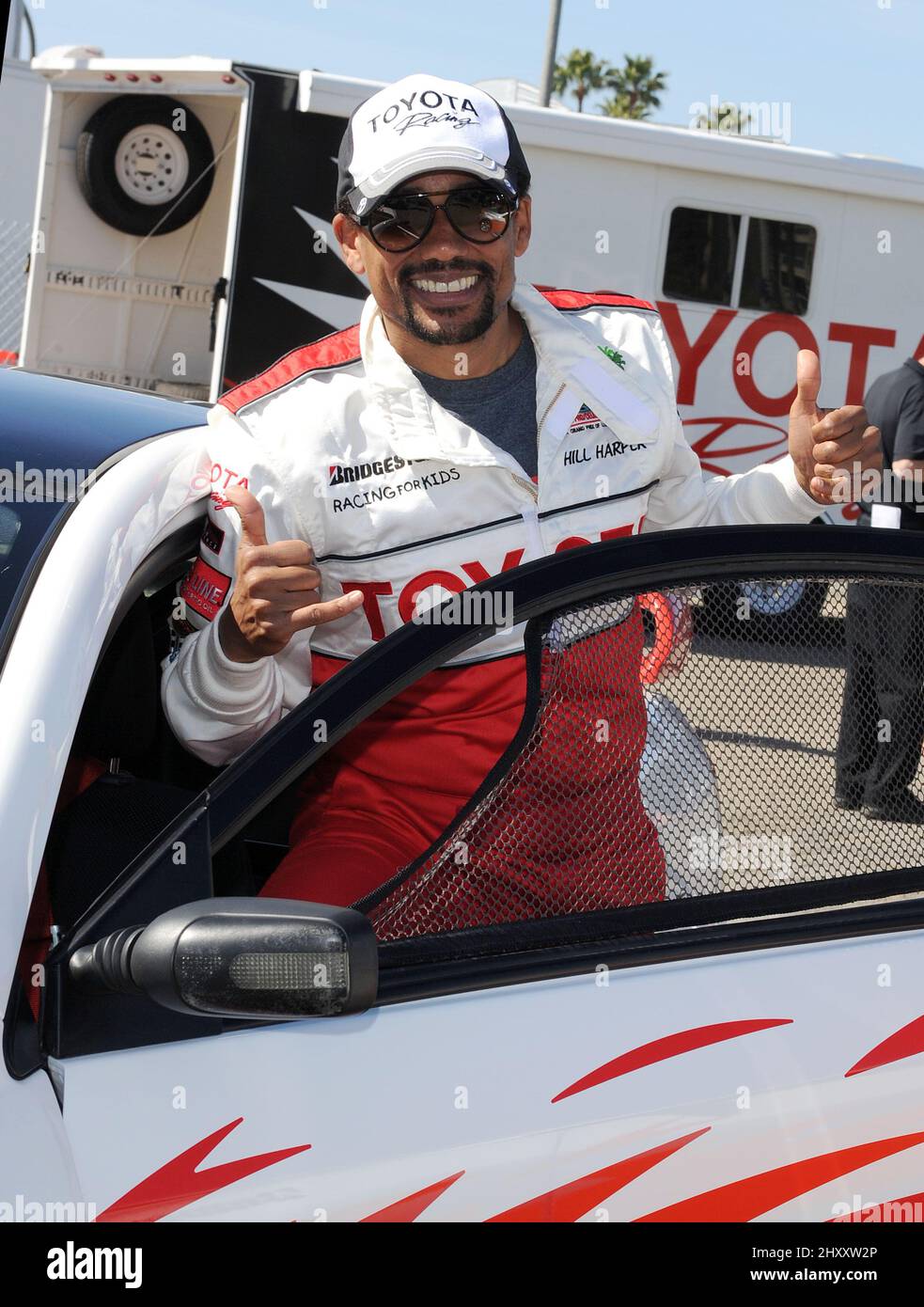 Hill Harper during the 2012 Toyota Pro/Celebrity Race - Press Practice Day  held in Long Beach Streets, California Stock Photo - Alamy