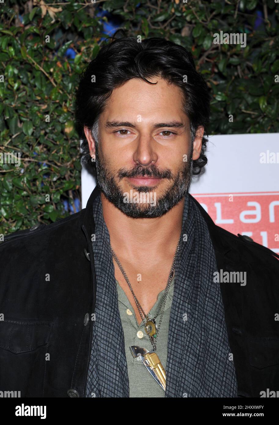 Joe Manganiello attending the Planet Dailies And Mixology 101 Grand Opening at Farmers Market on April 5, 2012 in Los Angeles, California. Stock Photo