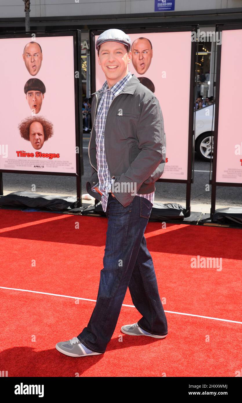 Sean Hayes attending the premiere of 'The Three Stooges' in Hollywood, California on April 07, 2012. Stock Photo