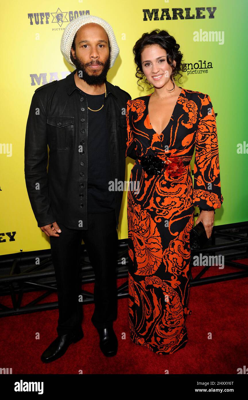 Ziggy Marley during the 'Marley' Los Angeles Premiere held at the Arc light, California Stock Photo