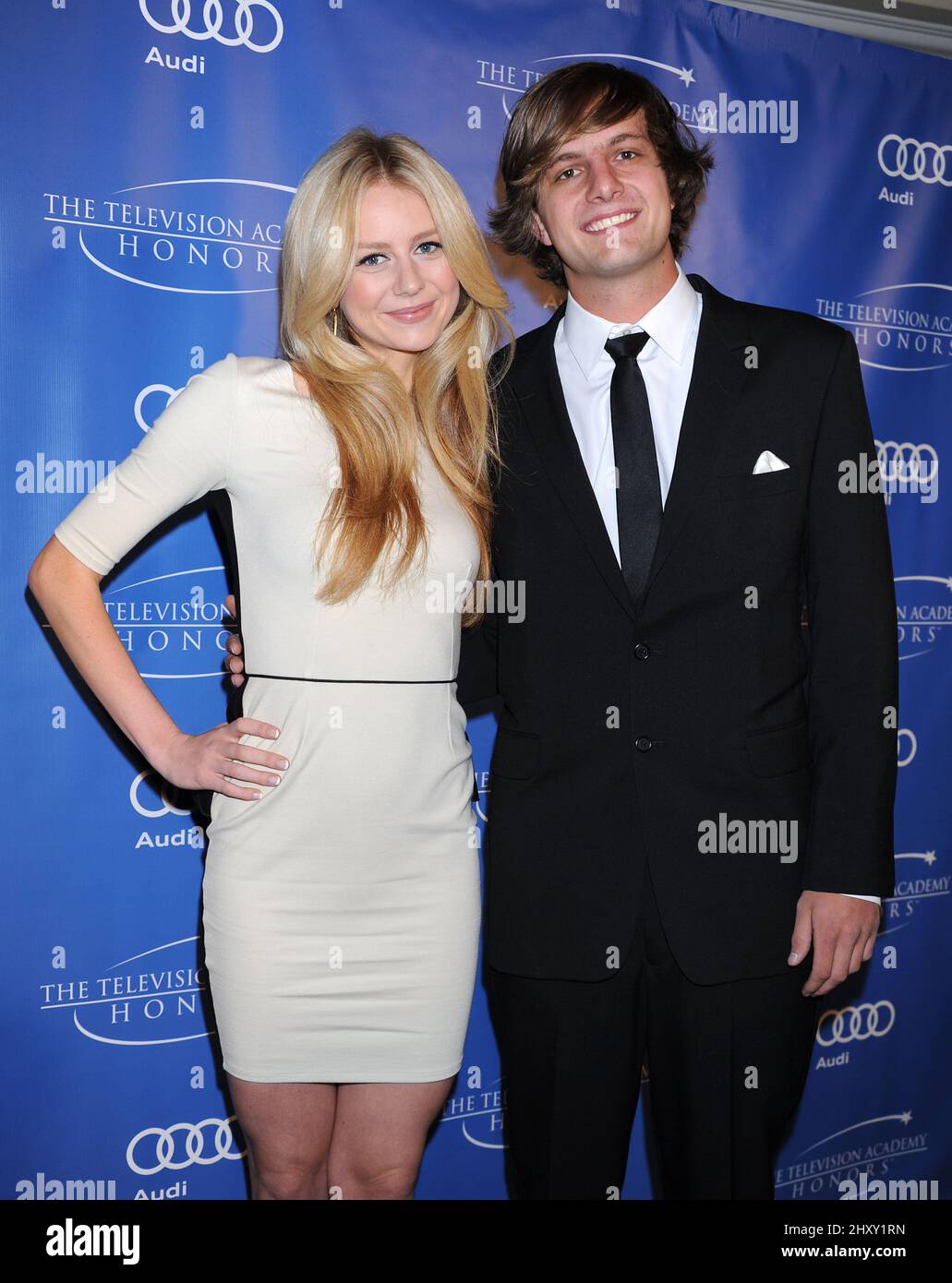 Justine Lupe and brother Colin during the Academy of Television Arts ...