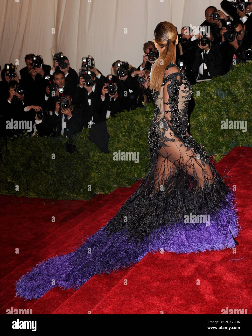 Beyonce Knowles arriving at the Costume Institute Benefit, held at the ...