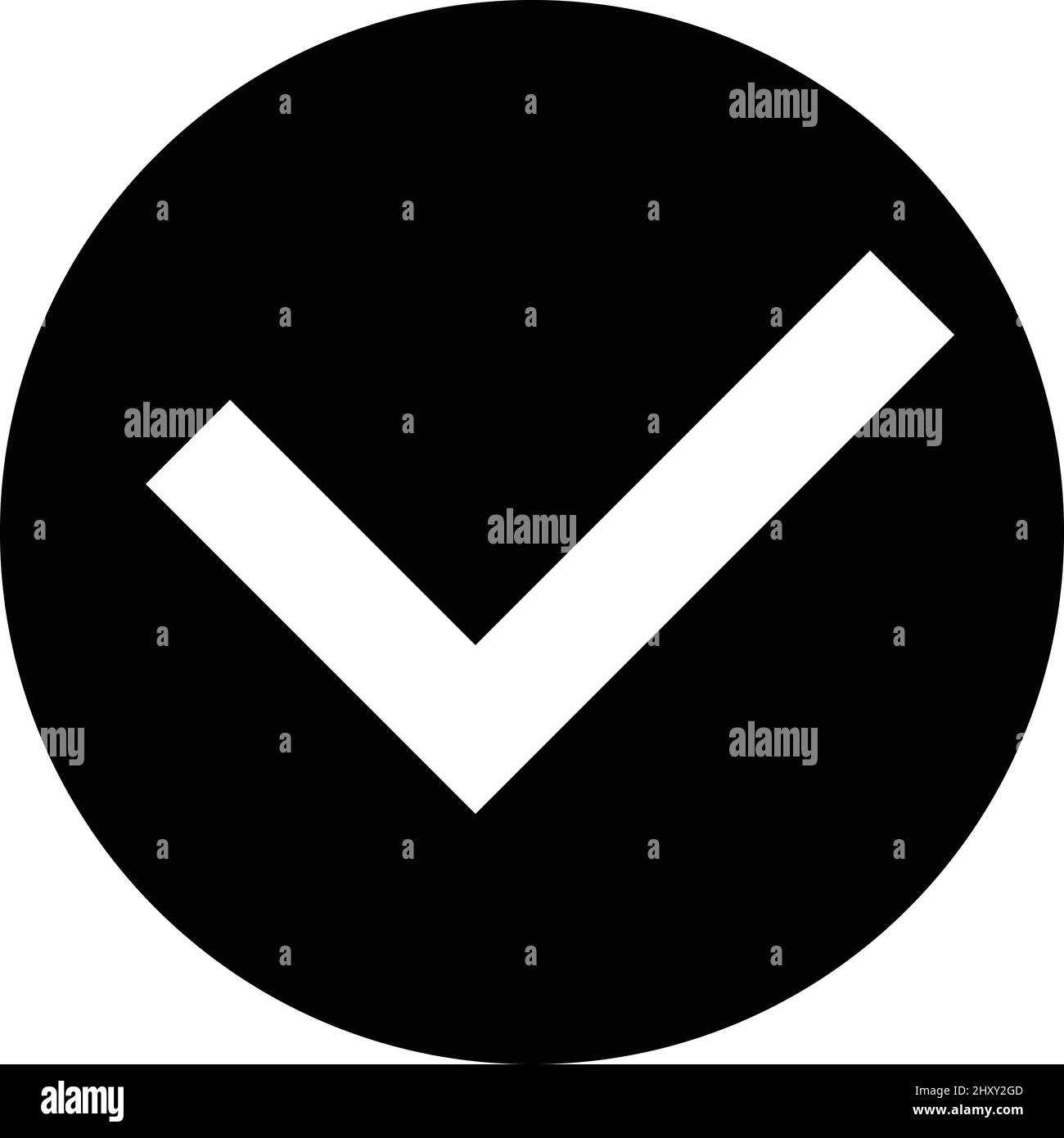 A round icon to emphasize the cross mark. Editable vector. Stock Vector