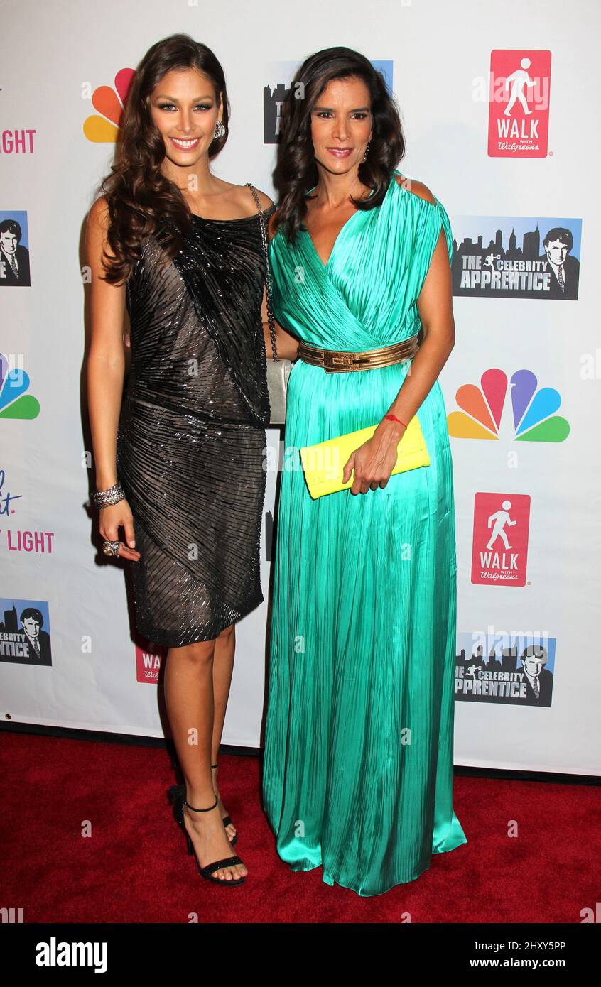 Dayana Mendoza and Patricia Velasquez attending 'The Celebrity Apprentice' live season finale held at the Museum of Natural History in New York, USA. Stock Photo