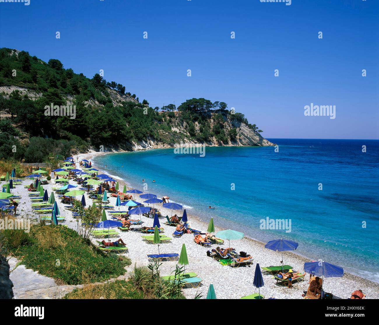 Lemonakia beach  near Kokkari,  Samos island, Greece, Europe Stock Photo