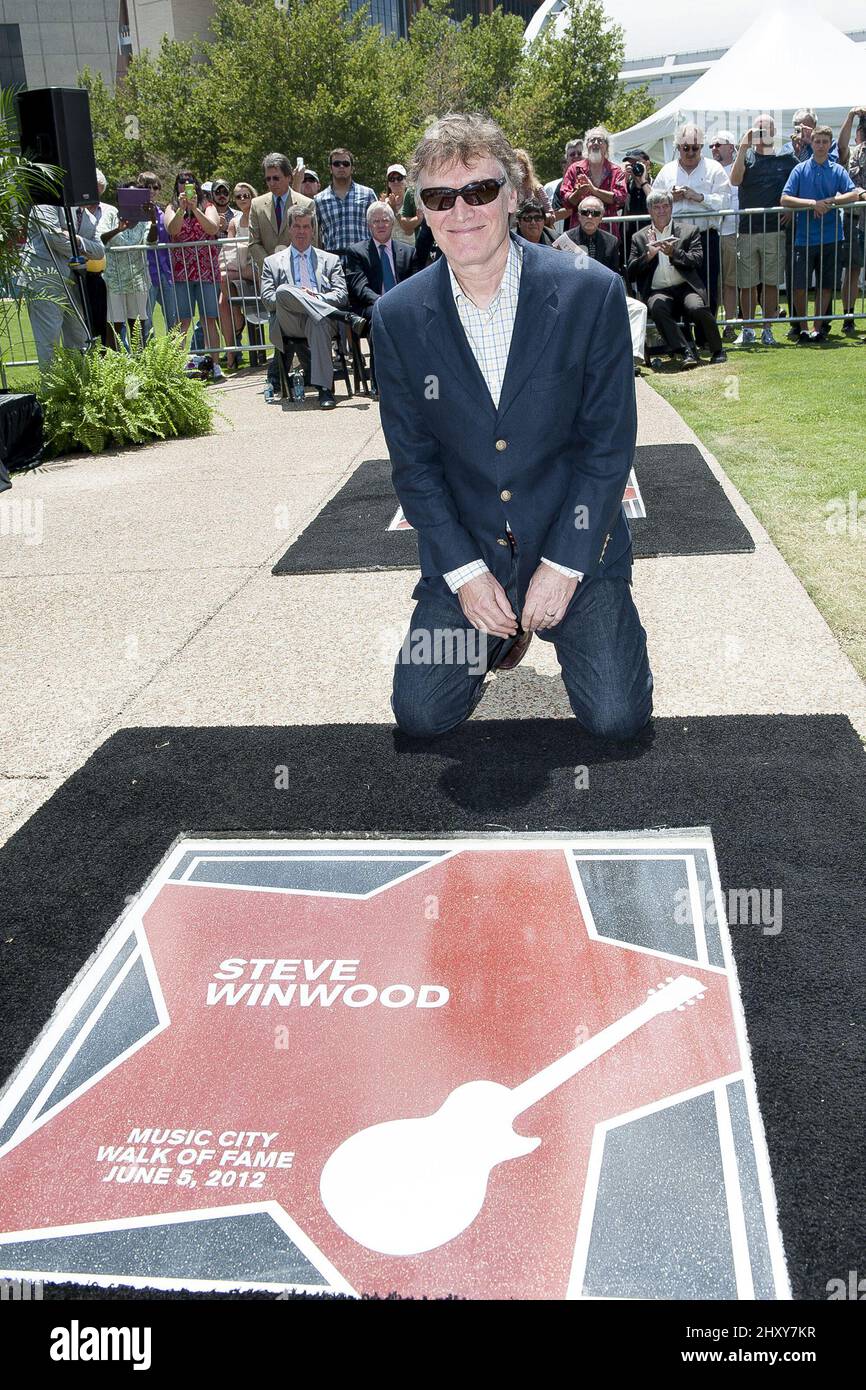 Steve Winwood is honoured at the 2012 Music City Walk of Fame Induction