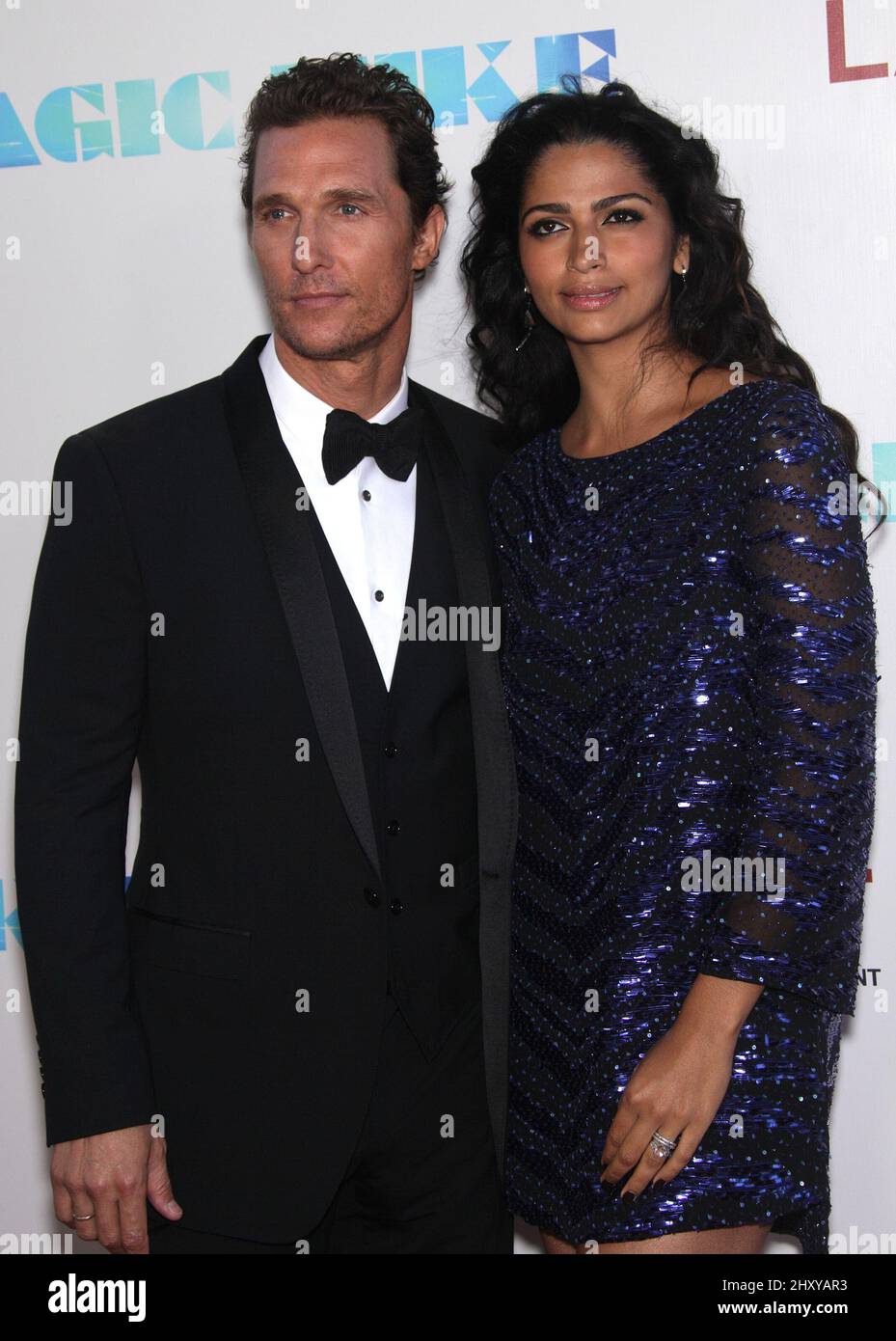 Matthew McConaughey & Camila Alves during the 'Magic Mike World