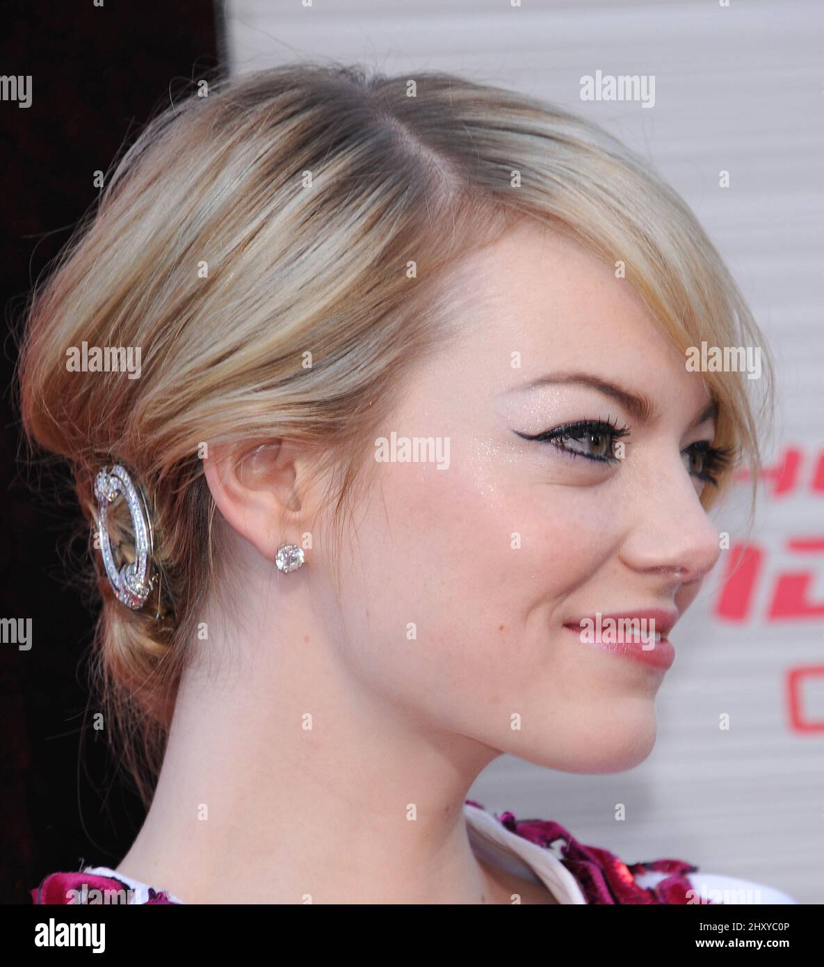 Emma Stone 'The Amazing Spider-Man' Los Angeles premiere held at the Regency Village Theatre Stock Photo