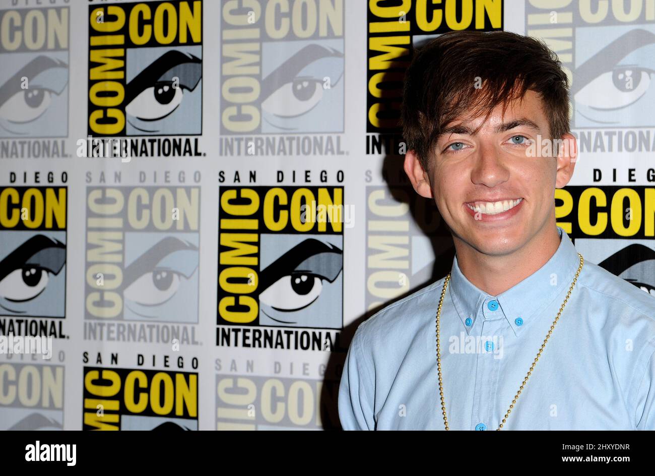 Kevin McHale 2012 Comic Con - Day 3 'Glee' Photo Op held at the Bayfront Hilton Stock Photo