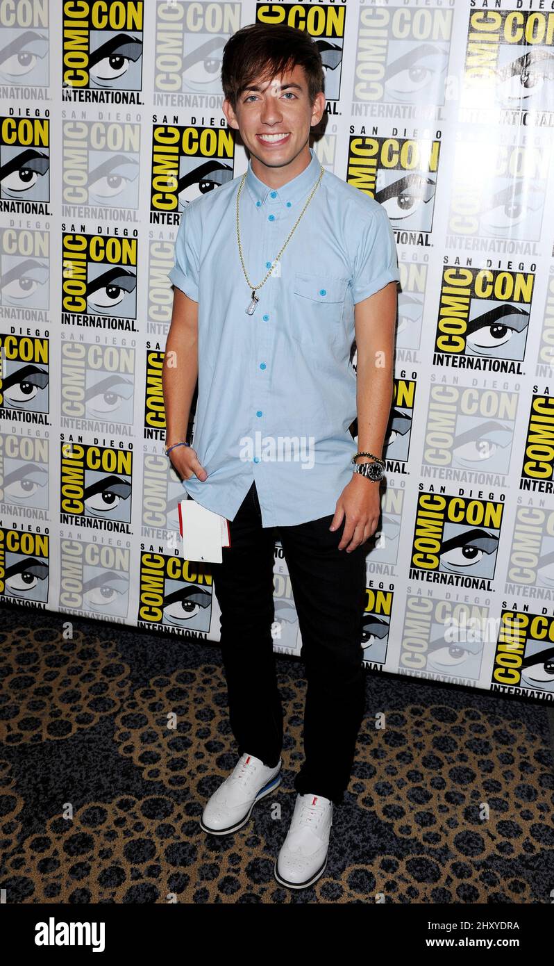 Kevin McHale 2012 Comic Con - Day 3 "Glee" Photo Op held at the Bayfront Hilton Stock Photo