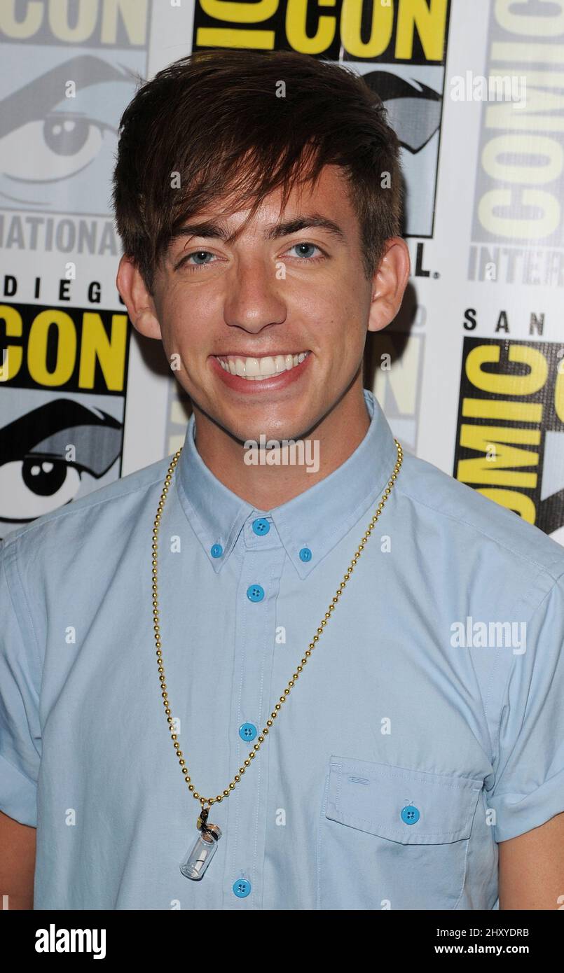 Kevin McHale 2012 Comic Con - Day 3 "Glee" Photo Op held at the Bayfront Hilton Stock Photo