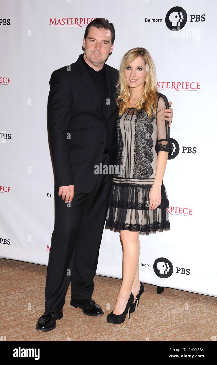 Brendan Coyle and Joanne Froggatt during the 'Downton Abbey' photo call held at the Beverly Hilton Hotel, California Stock Photo