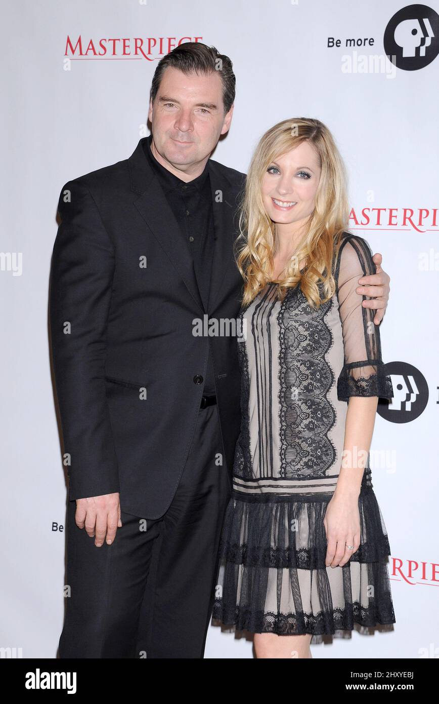 Brendan Coyle and Joanne Froggatt during the 'Downton Abbey' photo call held at the Beverly Hilton Hotel, California Stock Photo
