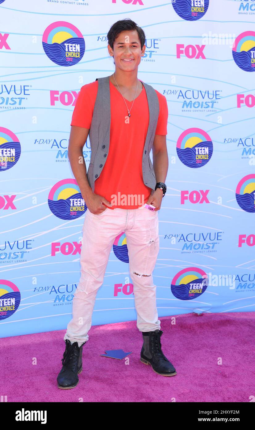 Bronson Pelletier at the 2012 Teen Choice Awards held at the Gibson Amphitheatre. Tammie Arroyo Stock Photo