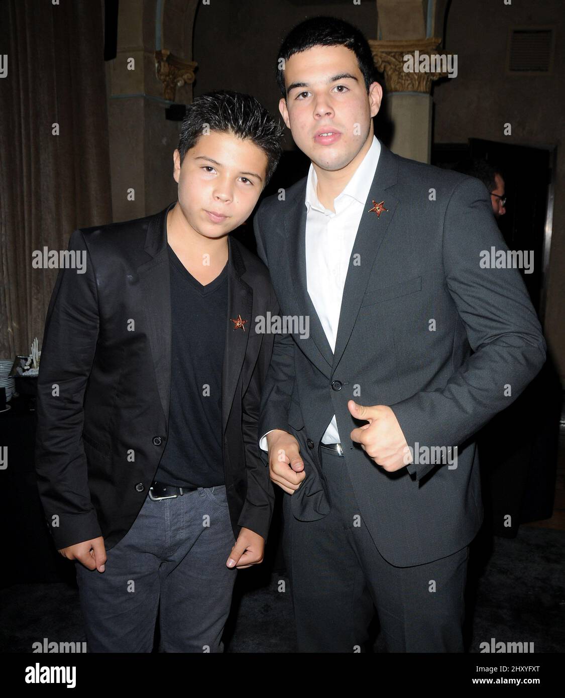 Loenardo Aguilar and Emiliano Aguilar Pepe Aguilar Honored With A Star