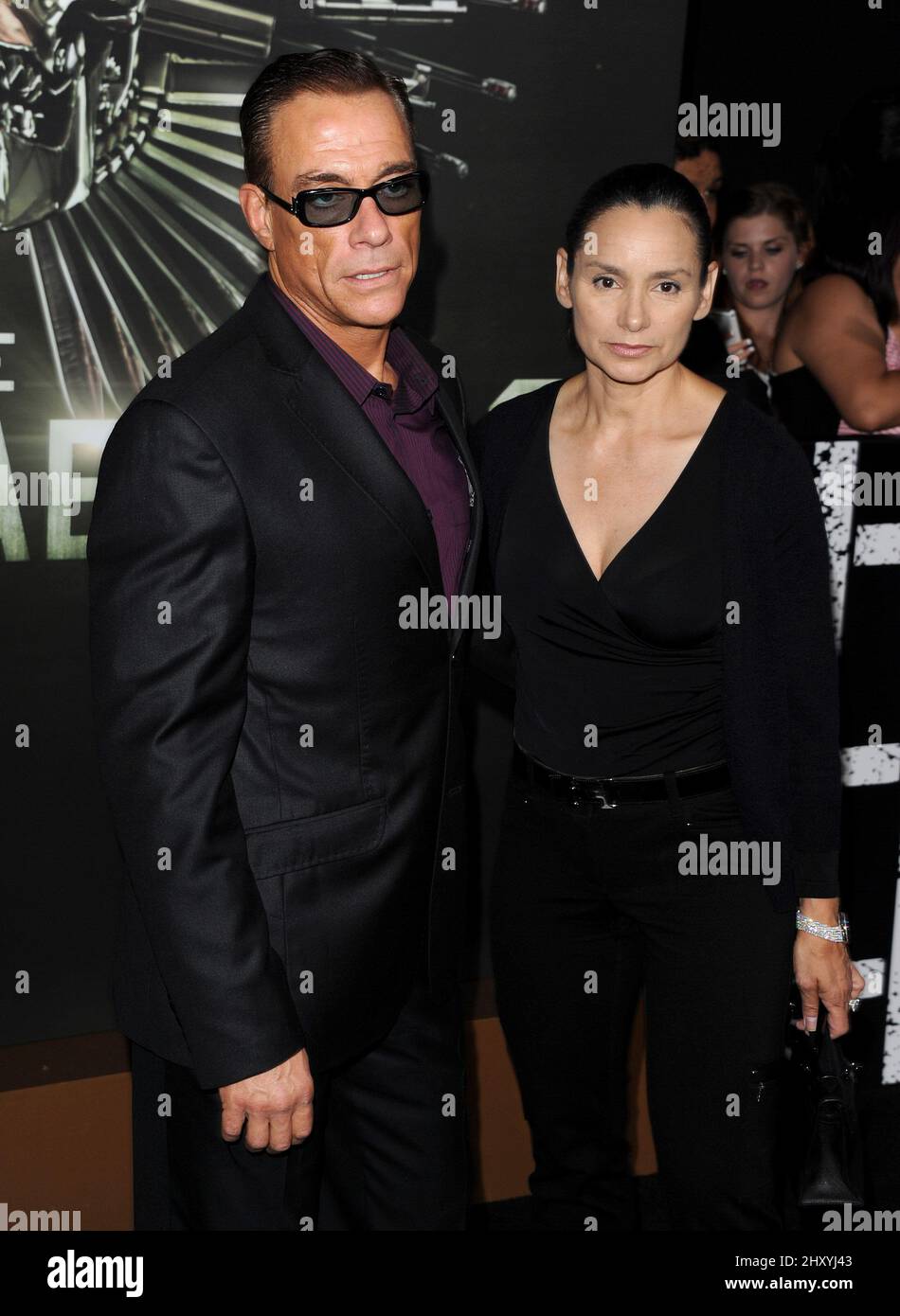 Jean Claude Van Damme And Gladys Portugues Attends The The Expendables Jean Claude Van Damme And Gladys Portugues Attends The The Expendables