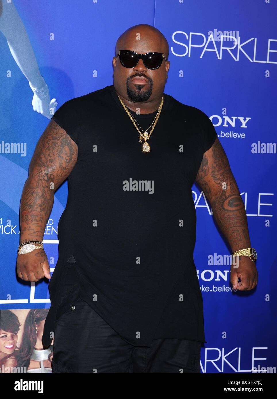 CeeLo Green attends the “Sparkle” World Premiere held at Grauman’s