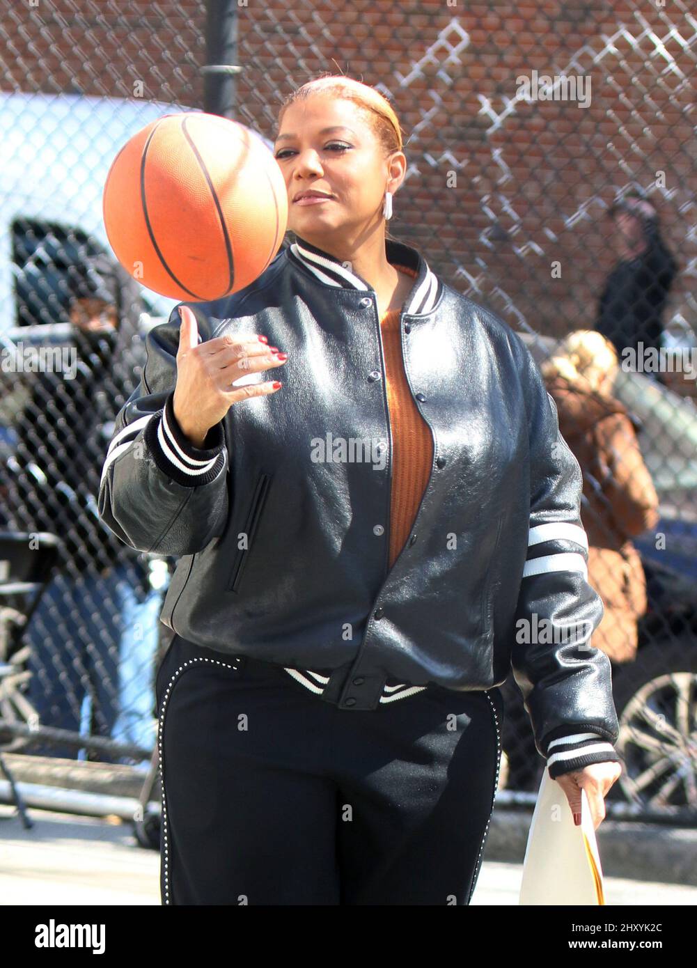 New York, NY, USA. 14th Mar, 2022. Queen Latifah on the set of the CBS