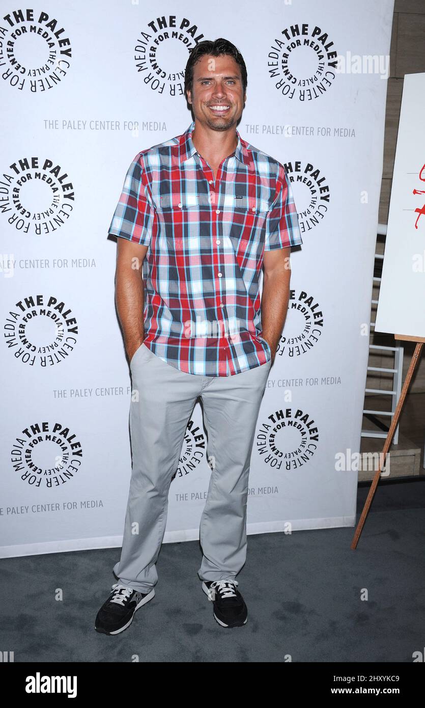 Joshua Morrow attends 'The Young and the Restless: Celebrating 10,000 Episodes' at The Paley Center for Media, Beverly Hills. Stock Photo