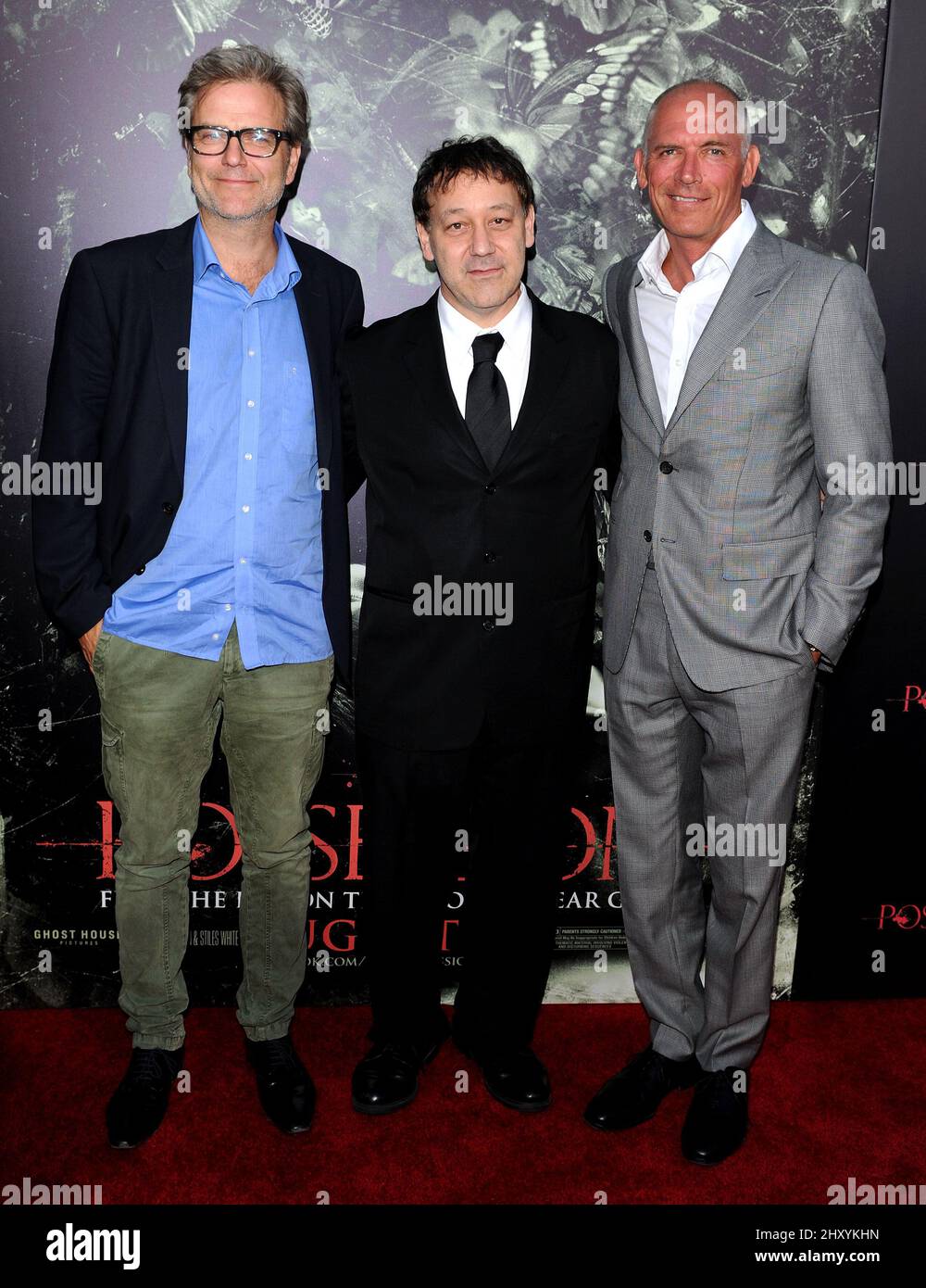 Sam Raimi attends 'The Possession' Los Angeles Premiere held at the ArcLight Theatre. Stock Photo