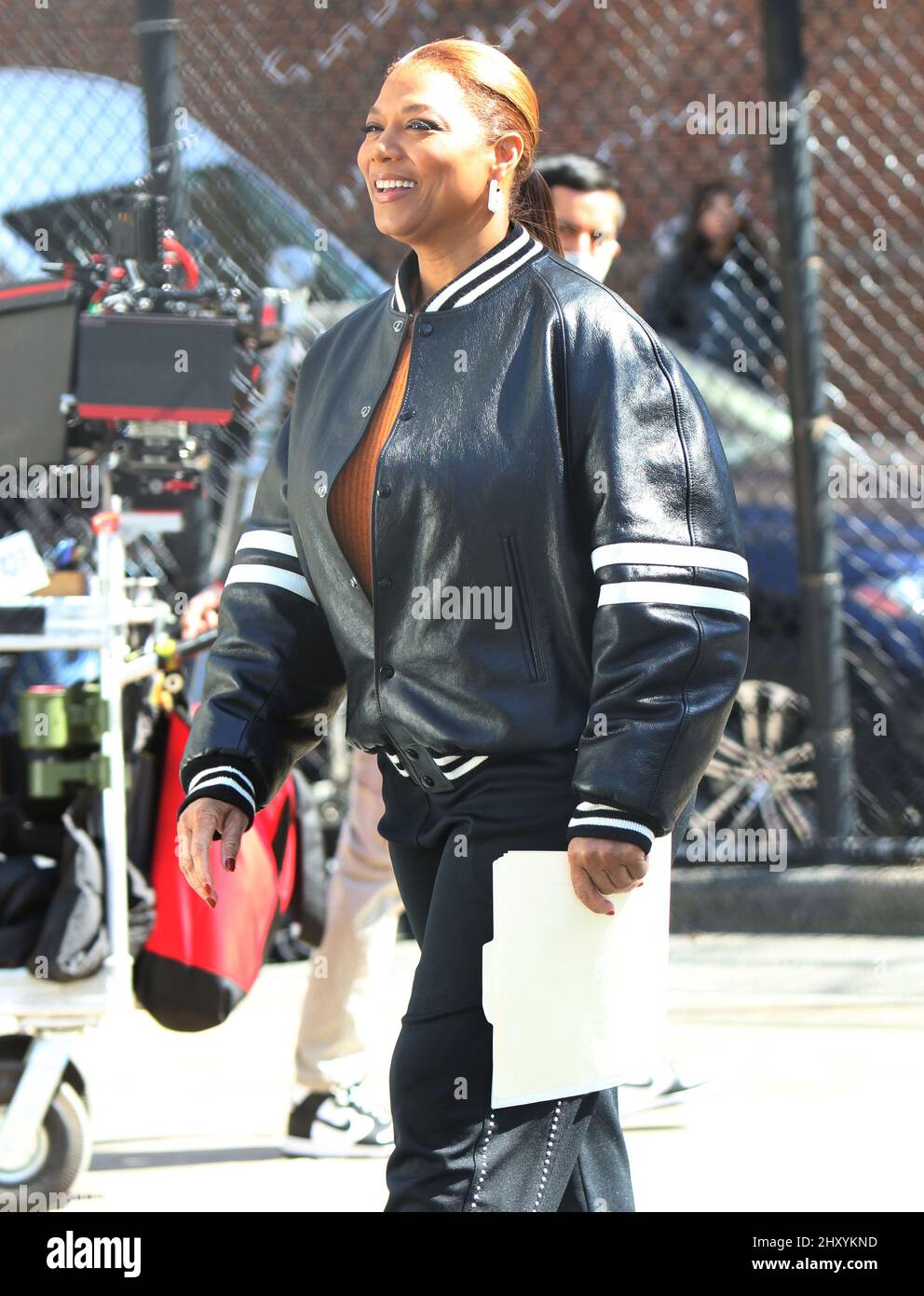 New York, NY, USA. 14th Mar, 2022. Queen Latifah on the set of the CBS