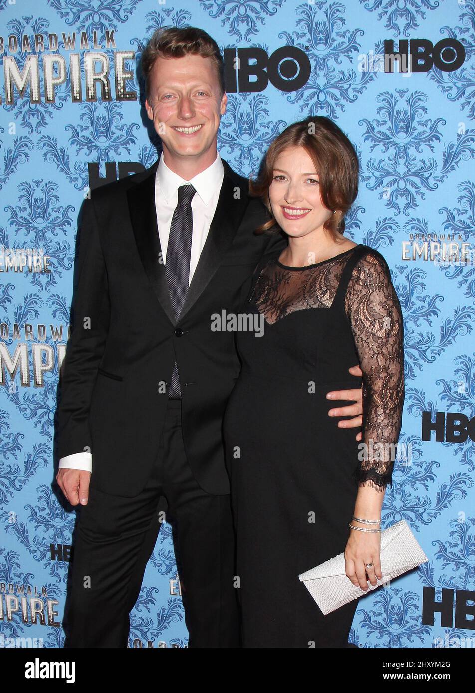 Kelly Macdonald and Dougie Payne attending the season 3 premiere of HBO's 'Boardwalk Empire' at the Ziegfeld Theatre in New York. Stock Photo