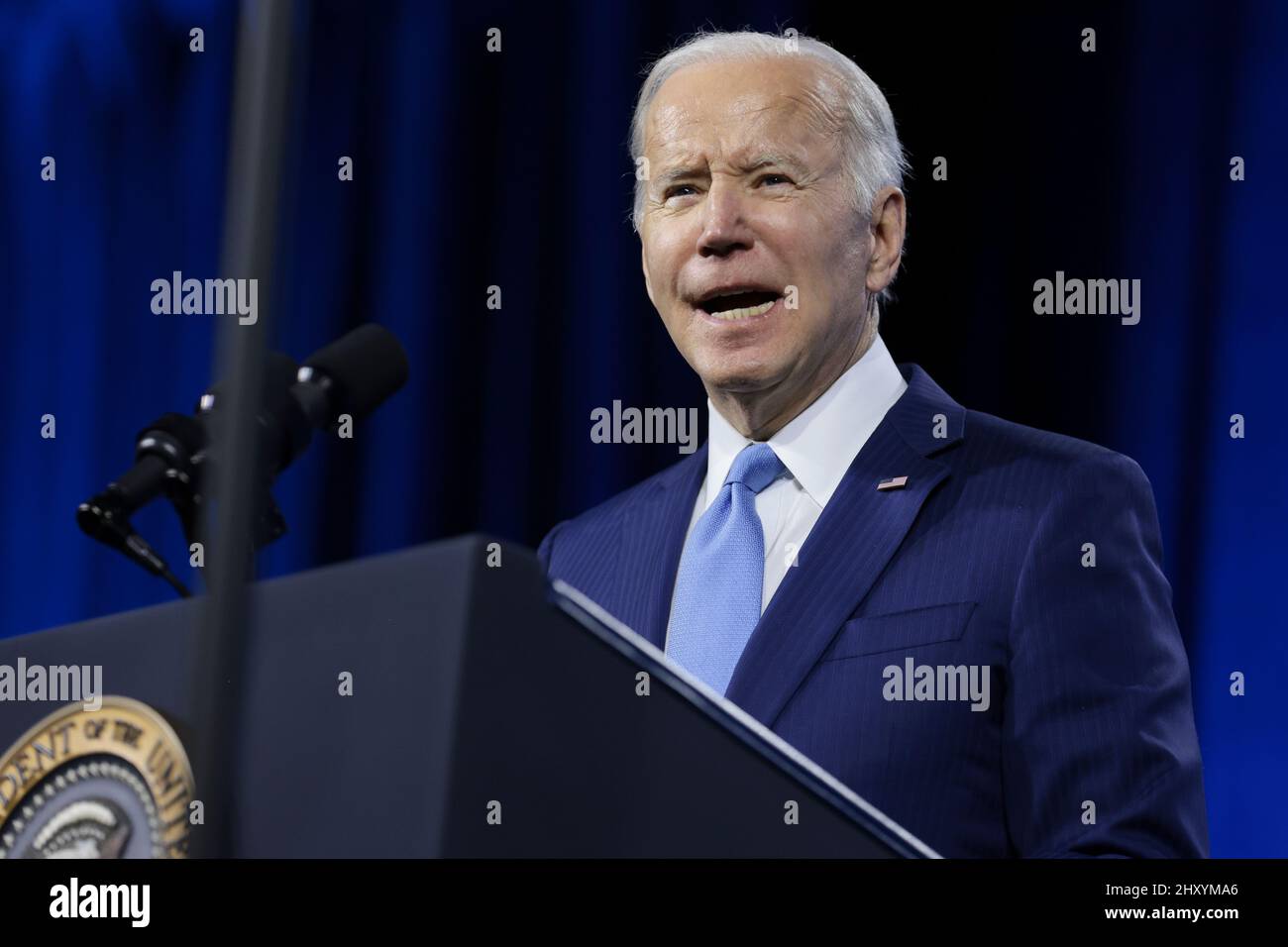President Joe Biden speaks during the National League of Cities ...