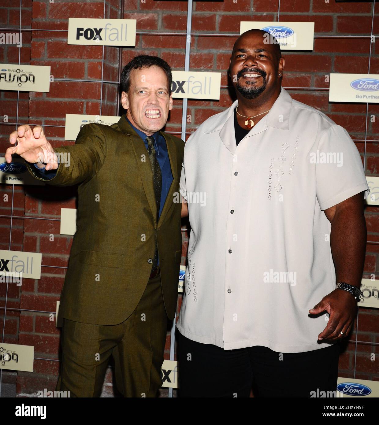 Dee Bradley Baker and Kevin Michael Richardson attends the FOX Fall Eco-Casino Party held at The Bookbindery, Culver City, California. Stock Photo