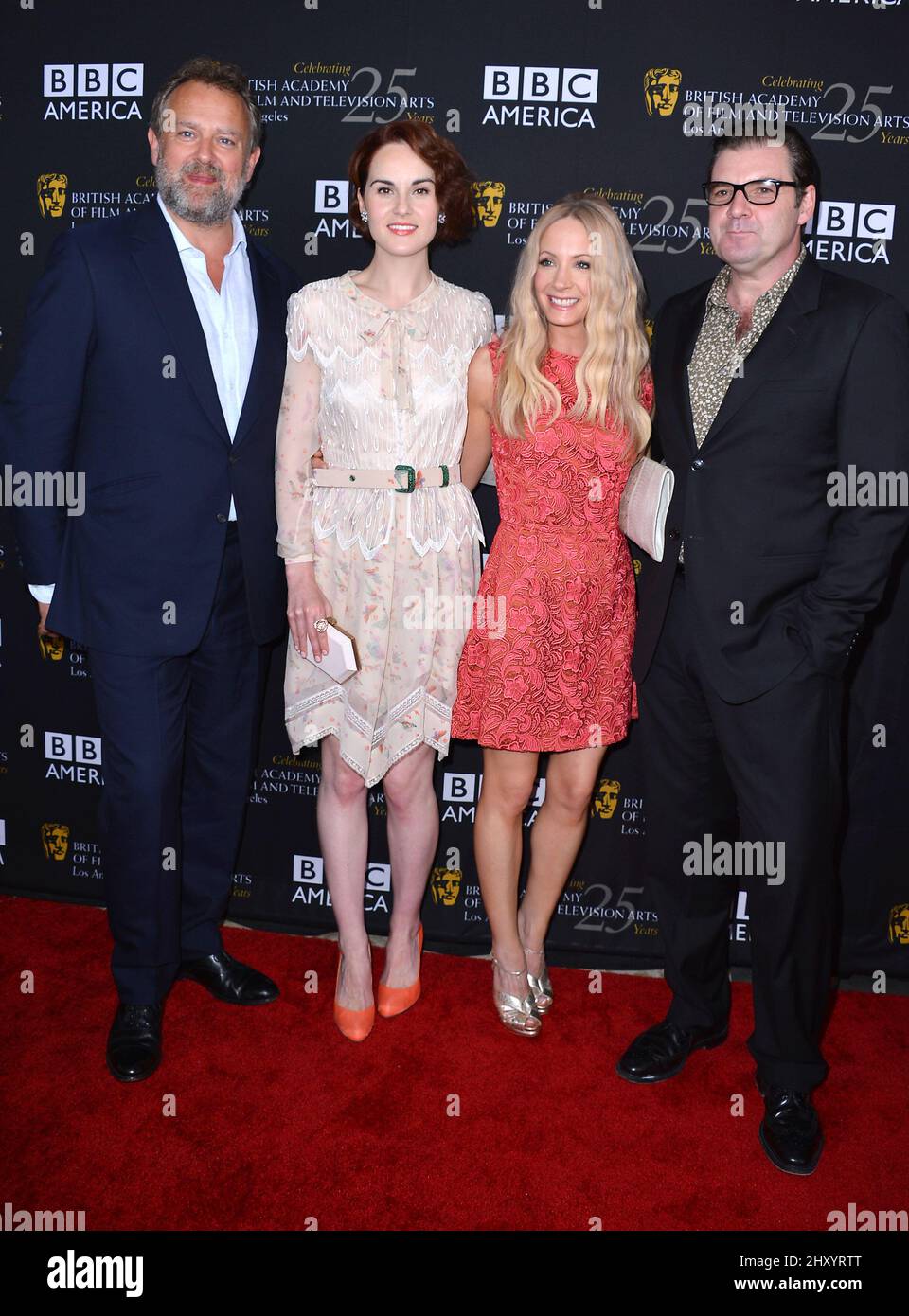 Hugh Bonneville, Michelle Dockery, Joanne Froggatt and Brendan Coyle during the BAFTA Los Angeles TV Tea 2012 Presented By BBC America held at The London Hotel in West Hollywood, California Stock Photo