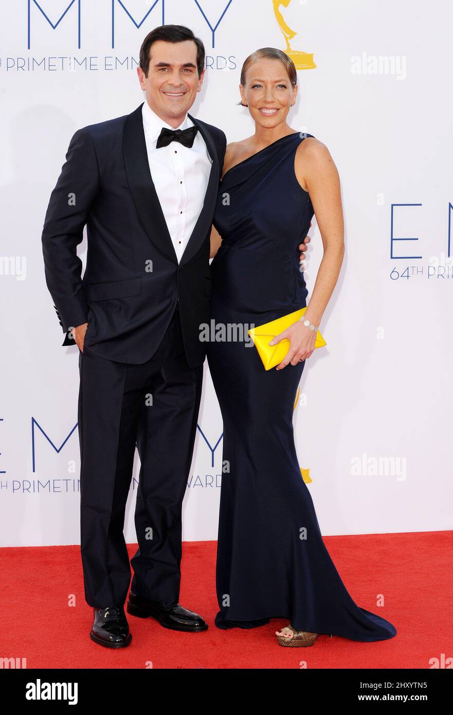 Ty Burrell and Holly Burrell attends the 64th Primetime Emmy Awards