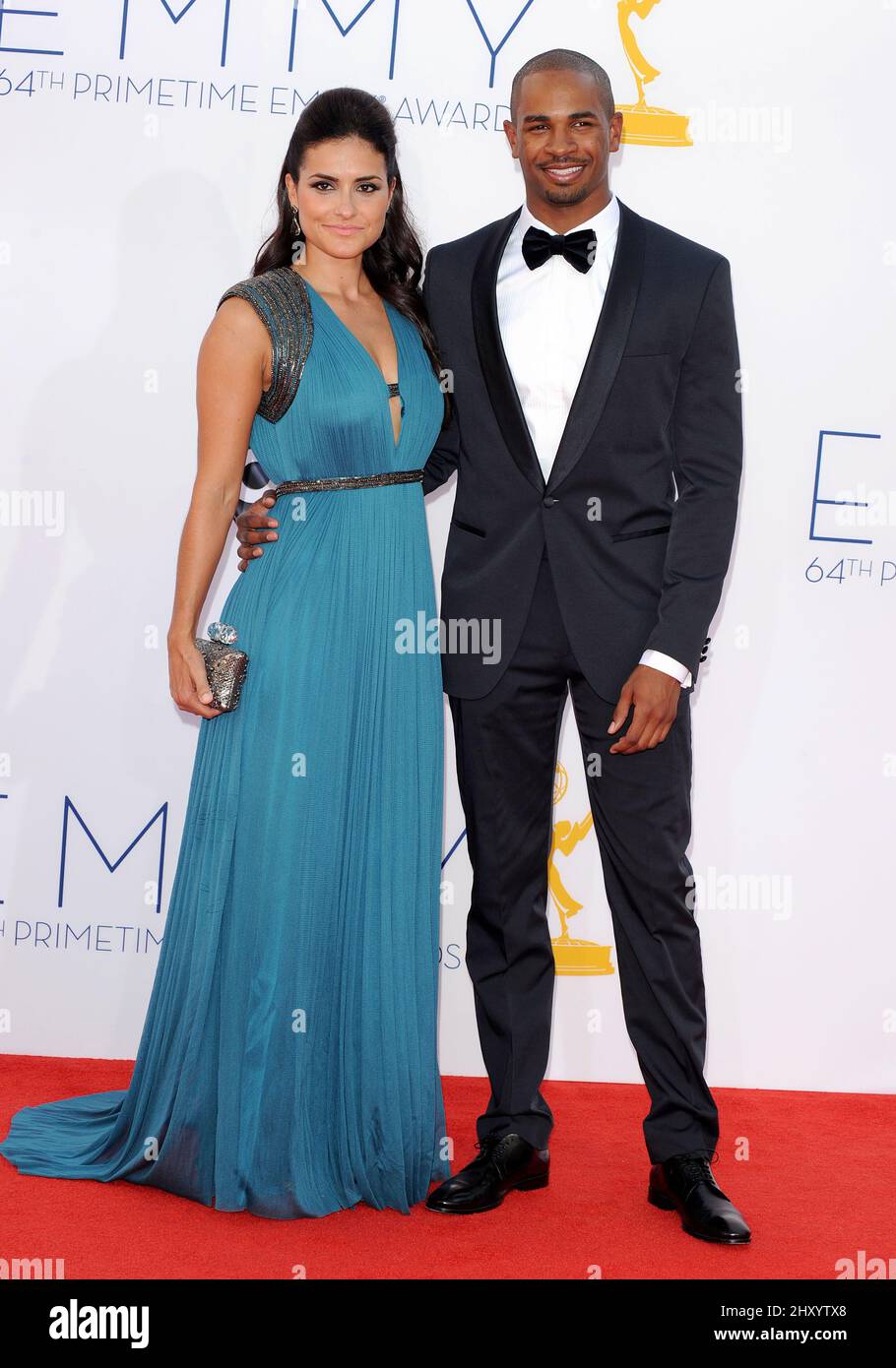 Damon Wayans Jr. attends the 64th Primetime Emmy Awards held at the Nokia Theatre, Los Angeles. Stock Photo