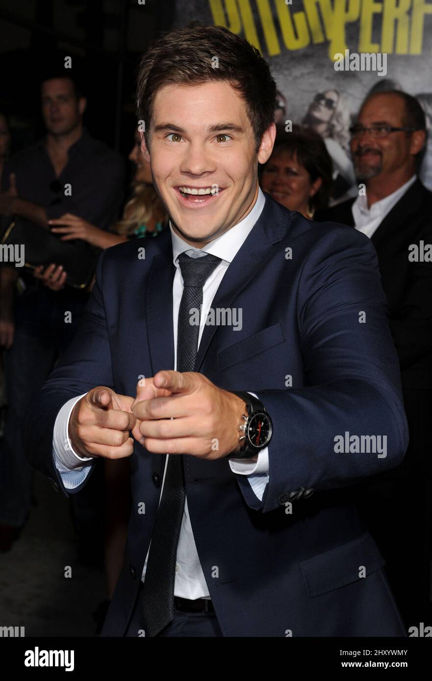 Adam DeVine attending the "Pitch Perfect" held at the ArcLight Theatre in Los Angeles, USA Stock