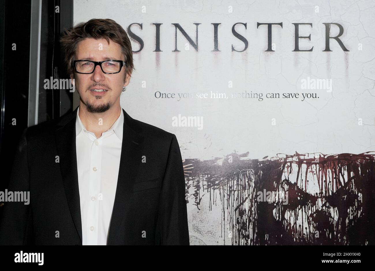 Scott Derrickson attending the premiere of 'Sinister' in Los Angeles. Stock Photo