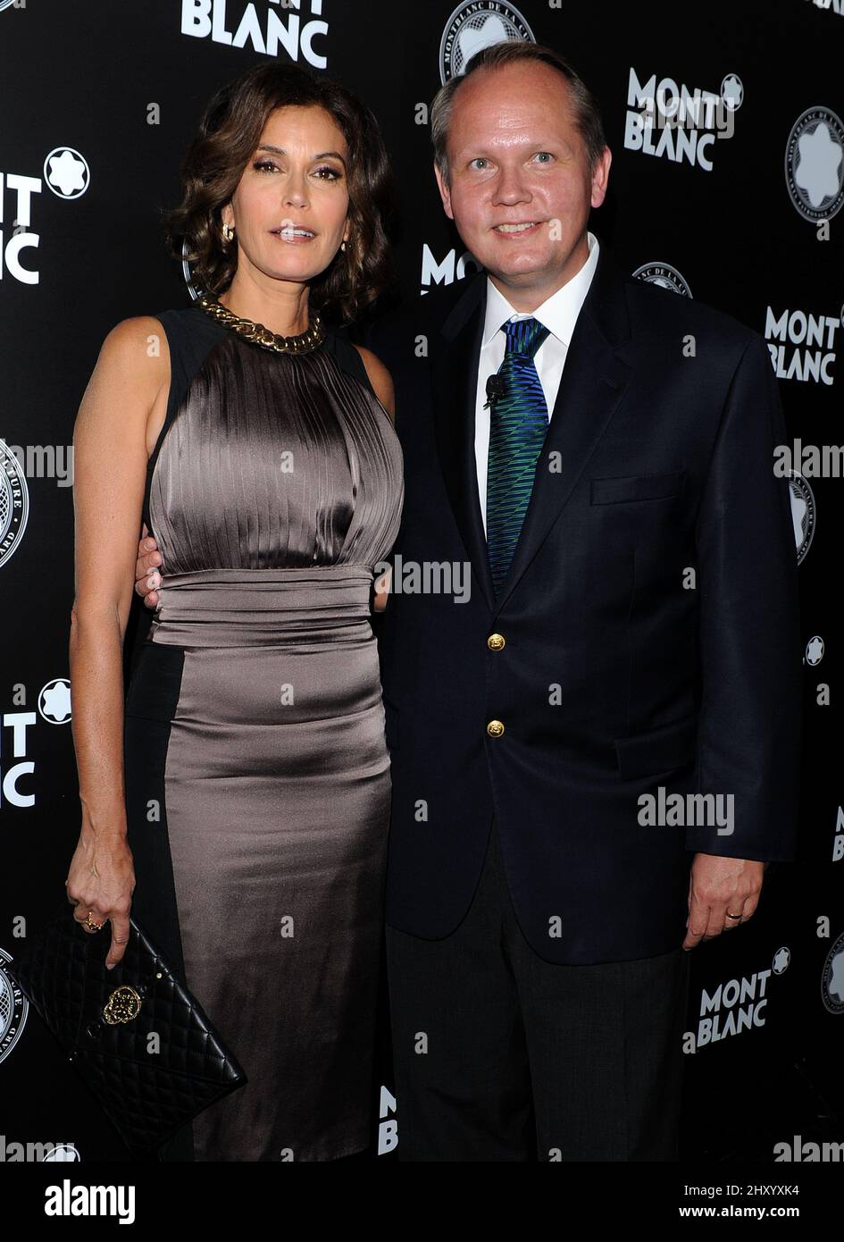 Teri Hatcher and Jan Patrick Schmitz attending the 21st Annual Montblanc de la Culture Arts Patronage Awards, held at Chateau Marmont, California. Stock Photo