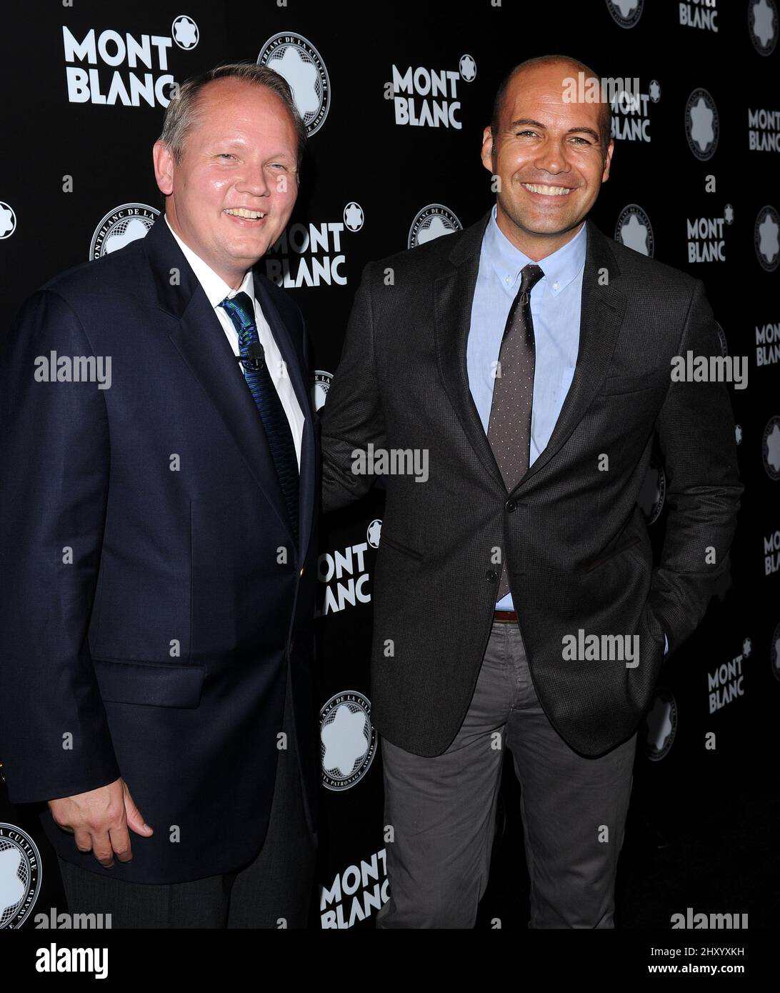 Jan Patrick Schmitz and Billy Zane attending the 21st Annual Montblanc de la Culture Arts Patronage Awards, held at Chateau Marmont, California. Stock Photo