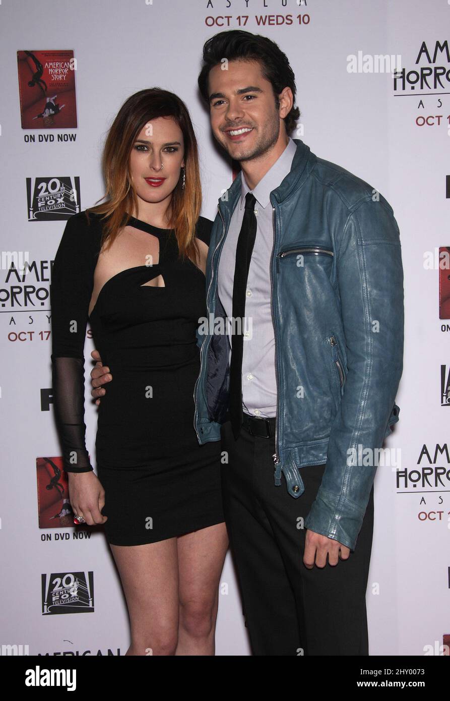 Rumer Willis & Jayson Blair attending the premiere of "American Horror