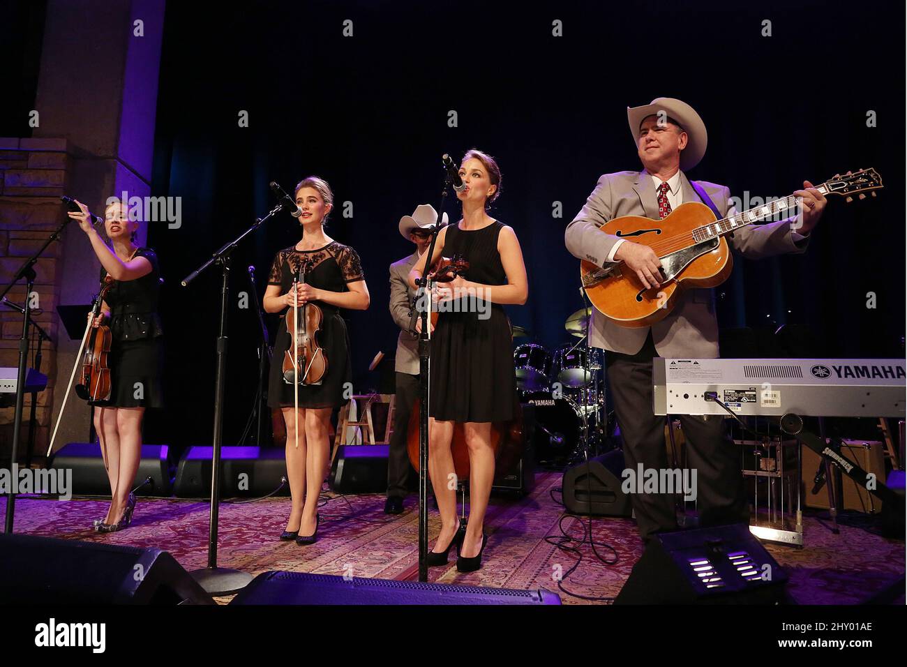 Quebe Sisters Band during the Country Music Hall of Fame Medallion Ceremony Held at the Country Music Hall of Fame, Nashville Stock Photo