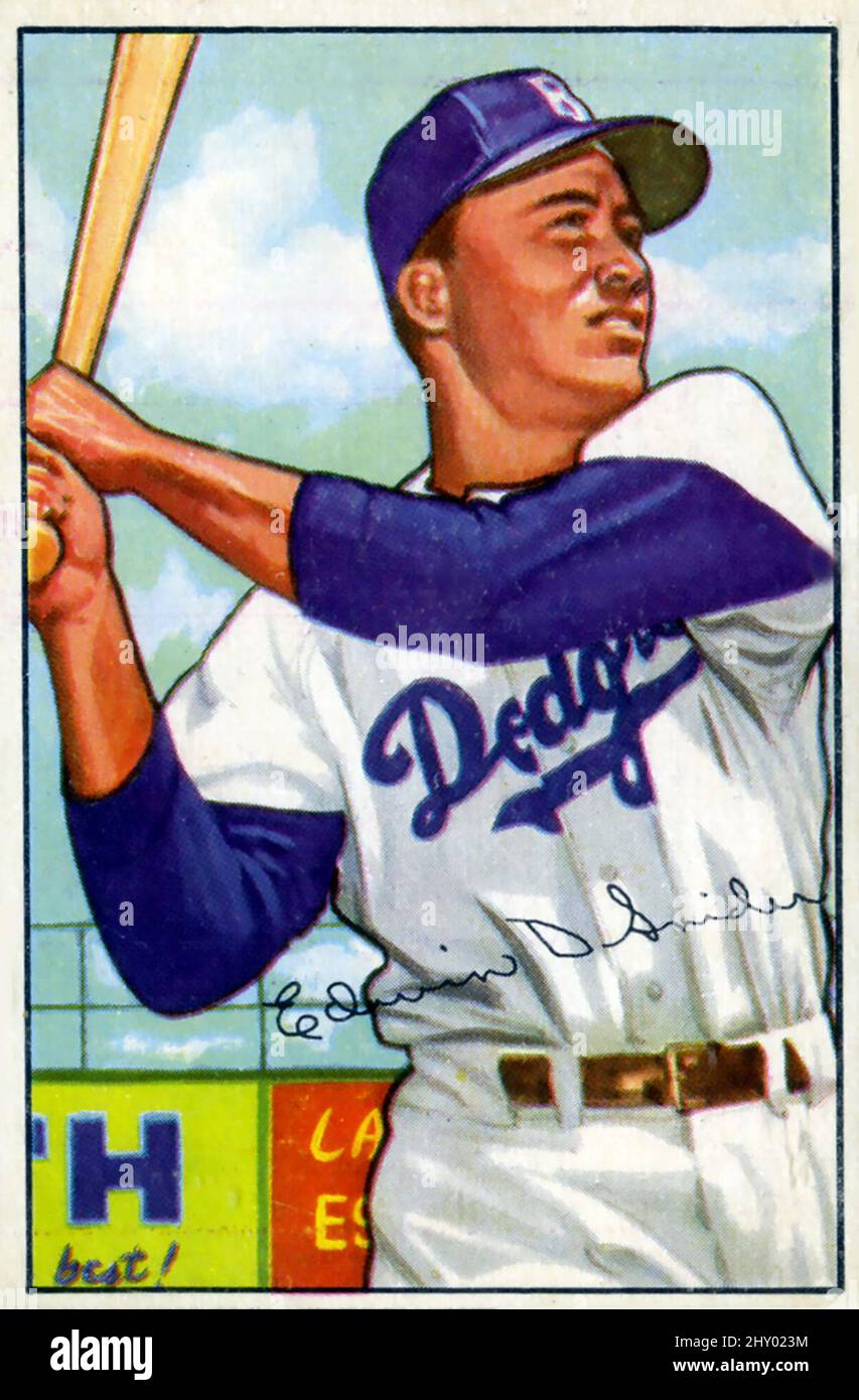1950s era Exhibit Baseball Card of Don Newcombe, a great baseball player  with the Brooklyn Dodgers Stock Photo - Alamy
