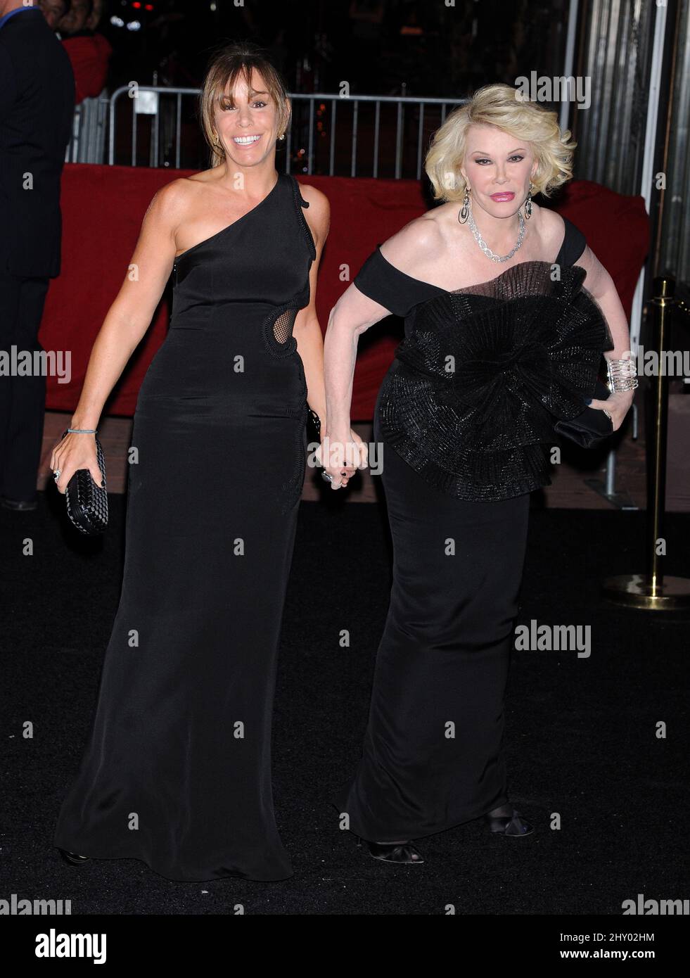 Melissa Rivers and Joan Rivers attending David Furnish's 50th Birthday Party held at the Belasco Theatre in Los Angeles, USA. Stock Photo