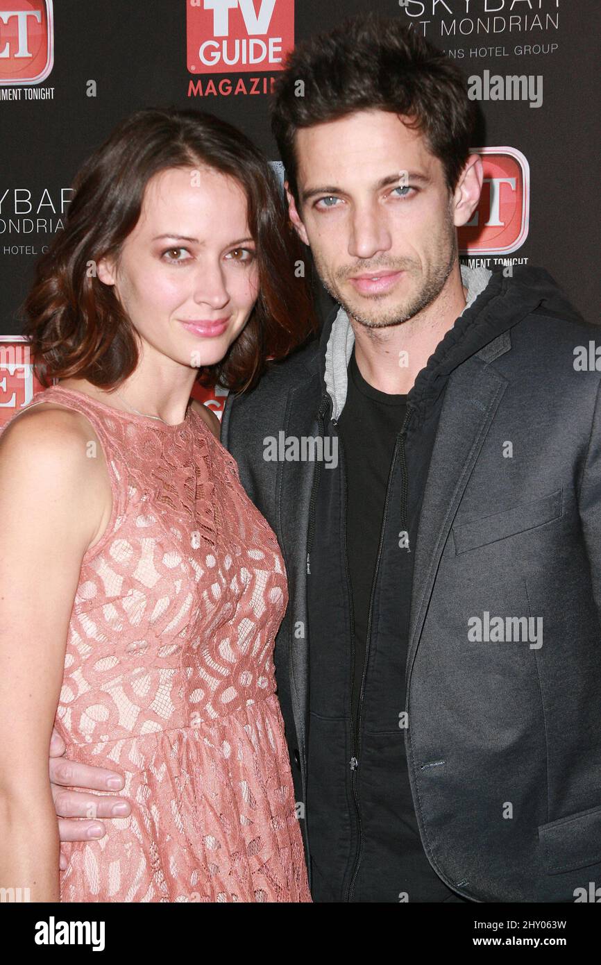 Amy Acker and James Carpinello attending the TV Guide Magazine Hot List Party in Hollywood. Stock Photo