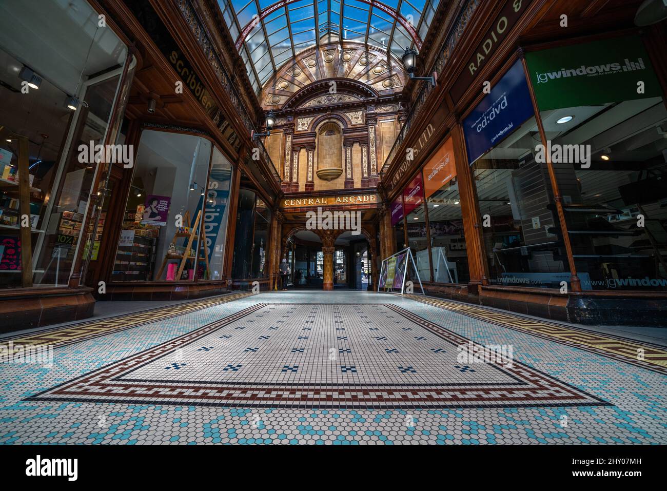 Historic architecture of the Central Arcade a traditional Edwardian
